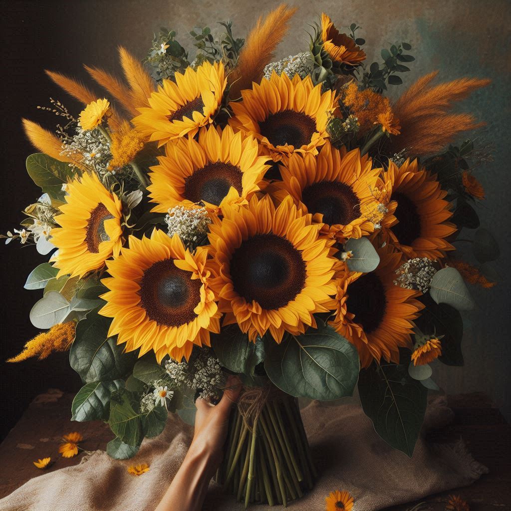 Bright Sunflower Bouquet